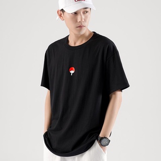 Áo Thun Naruto Tay lỡ (lững) Nam Nữ Gia Tộc Uchiha Sasuke Greenshopct