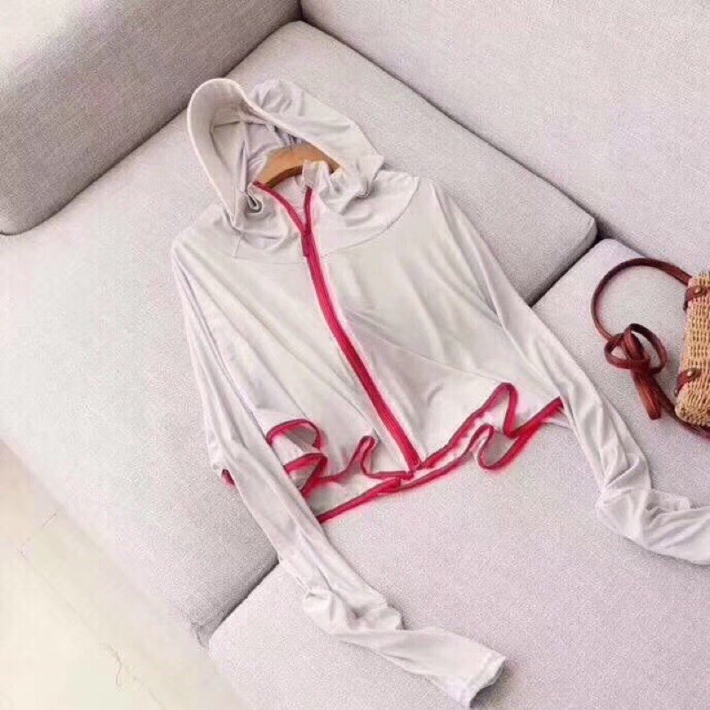 Áo khoác chống nắng có nón thoáng khí chống tia cực tím bảo vệ cho nữ