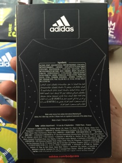 Nước Hoa Adidas edt 100 ml, sữa tắm adidas