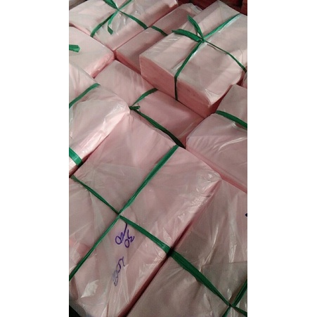 1KG Túi Xoài PE Dẻo Màu Hồng Pastel