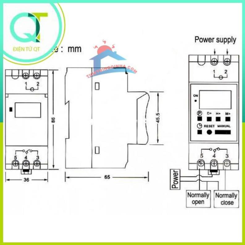 Công tắc hẹn giờ theo thời gian thực THC15A