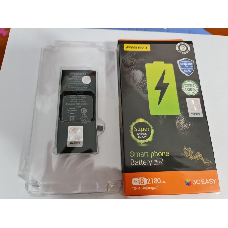 Pin Sạc pisen TS-MT iP8 Siêu -  Pin - Hàng Chính Hãng