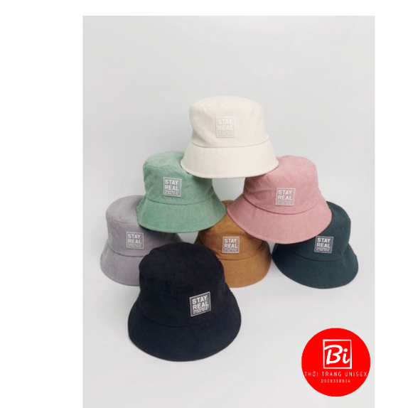 Nón Bucket Nhung Tăm Thời Trang Nữ Xinh Xắn Nhiều Màu hot