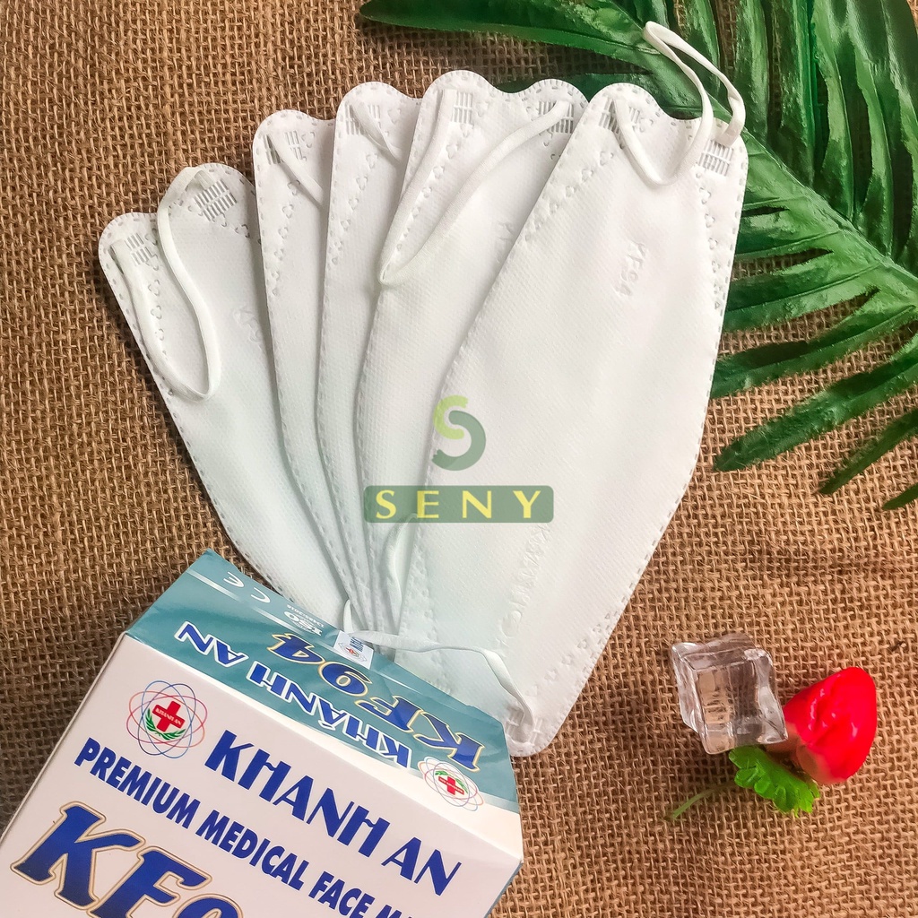 Khẩu trang kf94 4d mask 4 lớp kháng khuẩn Khánh An bảo vệ hô hấp hộp 30 cái_KAKF94O