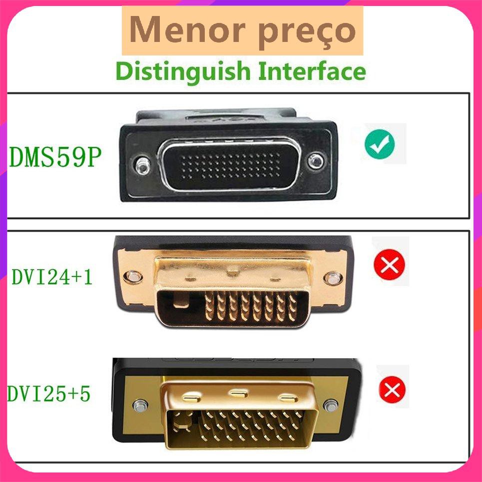 1 đến 1 DMS-59 DMS59 59Pin DVI Male to 1-Port VGA Female Video Y Splitter