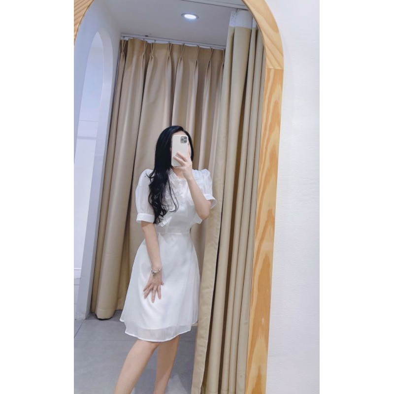 [Mã WASTMINI giảm 10% tối đa 30K đơn 150K] Váy tơ xinh xinh cổ bèo | BigBuy360 - bigbuy360.vn