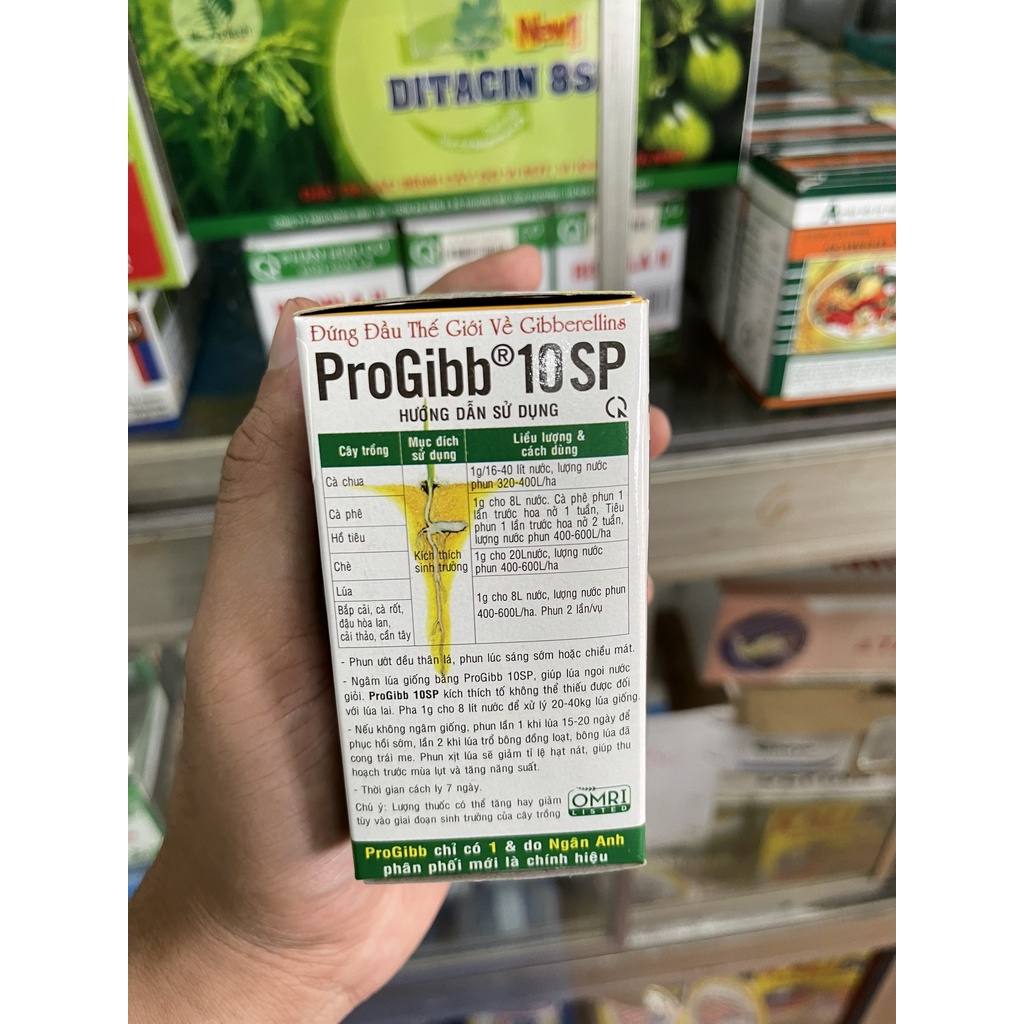 GA3 - ProGibb 10SP Kích Thích Tăng Trưởng, Rụng Lá Thân gói 1g