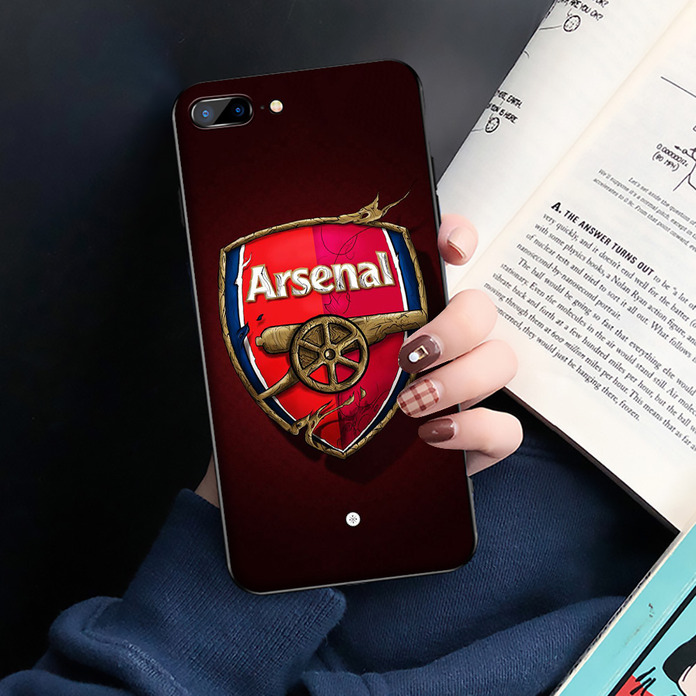 Ốp Lưng Silicone Họa Tiết Logo Đội Bóng Đá Ak26 Arsenal Cho Apple Iphone 8 7 6 6s 5s 5 Se Plus 2020