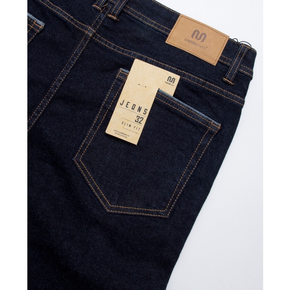 Quần jeans nam INSIDEMEN basic chất cực mềm mại co giãn tốt không bai xù bền màu trẻ trung IJN02002