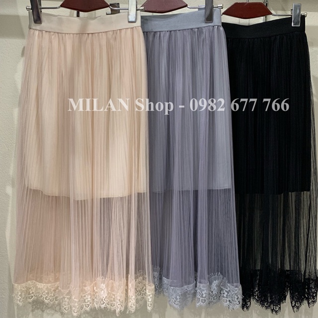 Chân váy ren gấu dài qua gối | BigBuy360 - bigbuy360.vn