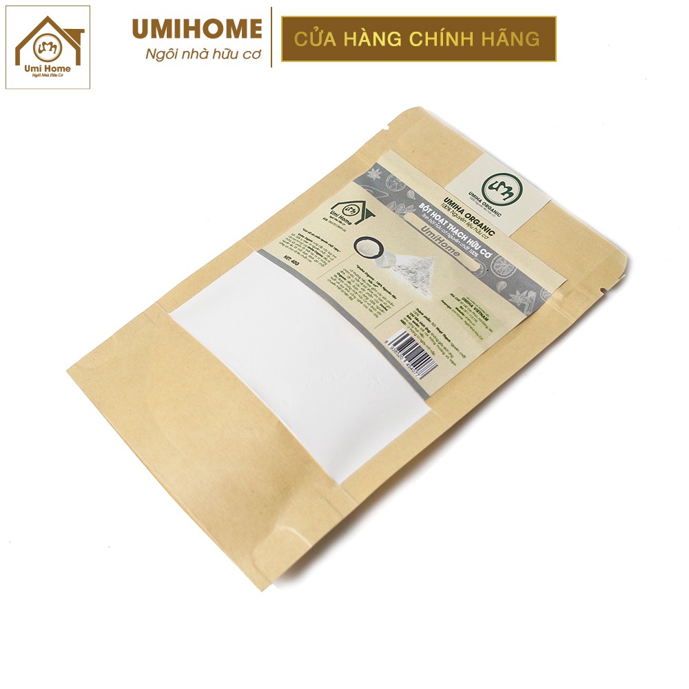 Bột Hoạt Thạch đắp mặt nạ hữu cơ UMIHOME nguyên chất 40g | Talc powder 100% Organic