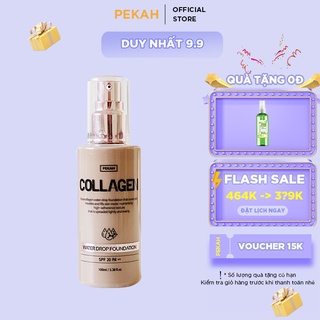 Kem Nền Collagen Dưỡng Ẩm Lâu Trôi PEKAH Collagen Water Drop Foundation 100ml