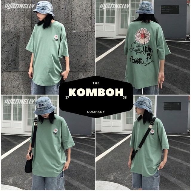 Áo thun tay lỡ phông Unisex nam nữ oversize form rộng ulzzang NELLY KOMBOH A76 | BigBuy360 - bigbuy360.vn