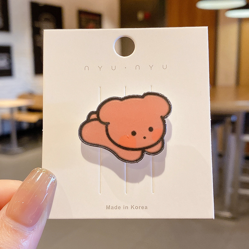 Ghim cài hình nhân vật hoạt hình dễ thương phong cách Hàn Quốc trang trí túi xách cho trẻ