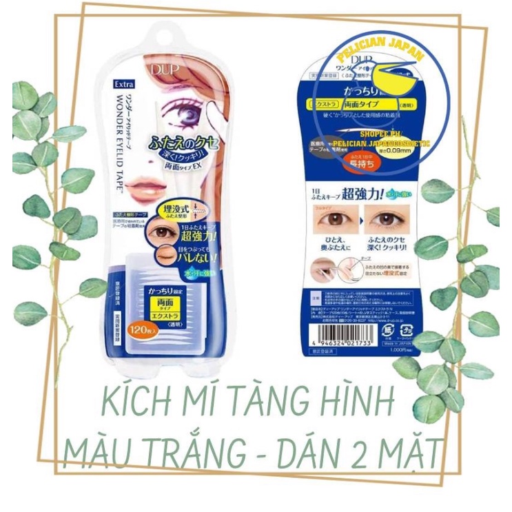 MIẾNG DÁN KÍCH MÍ TÀNG HÌNH DUP WONDER EYELID TAPDE