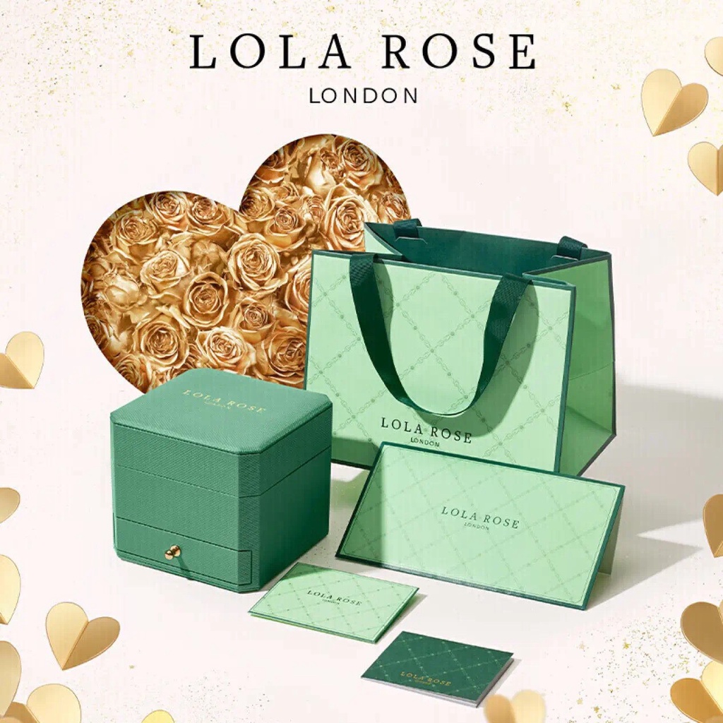 Đồng hồ nữ dây da Lolarose mặt chữ nhật màu champage tinh tế bảo hành 2 năm LR2134BOX
