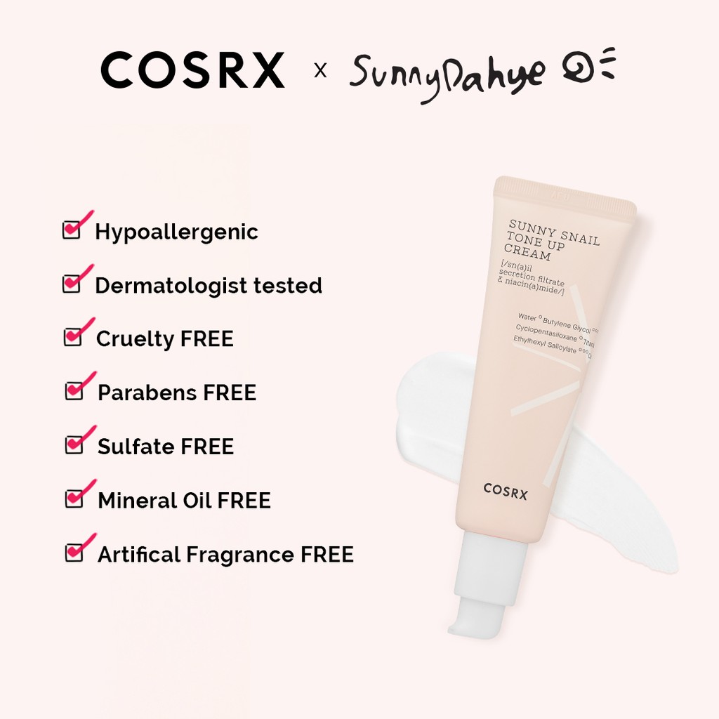 (hàng Mới Về) Kem Ốc Sên Làm Sáng Tông Màu Da Cosrx Sunny 50ml