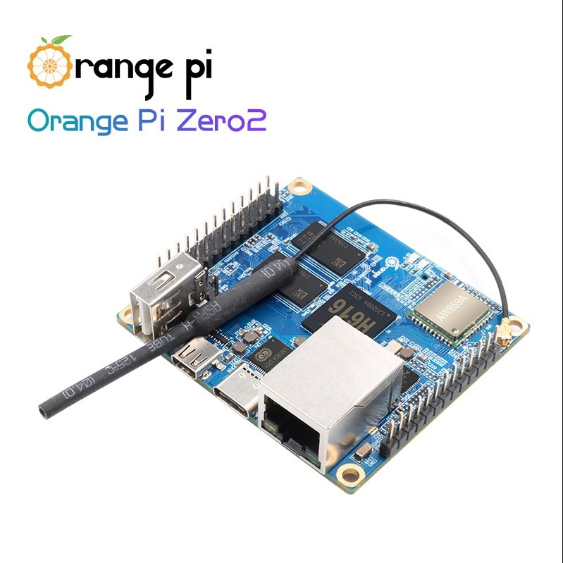 Máy tính nhúng Orange Pi Zero2 chip H616 2 phiên bản RAM 1GB cấp nguồn type C