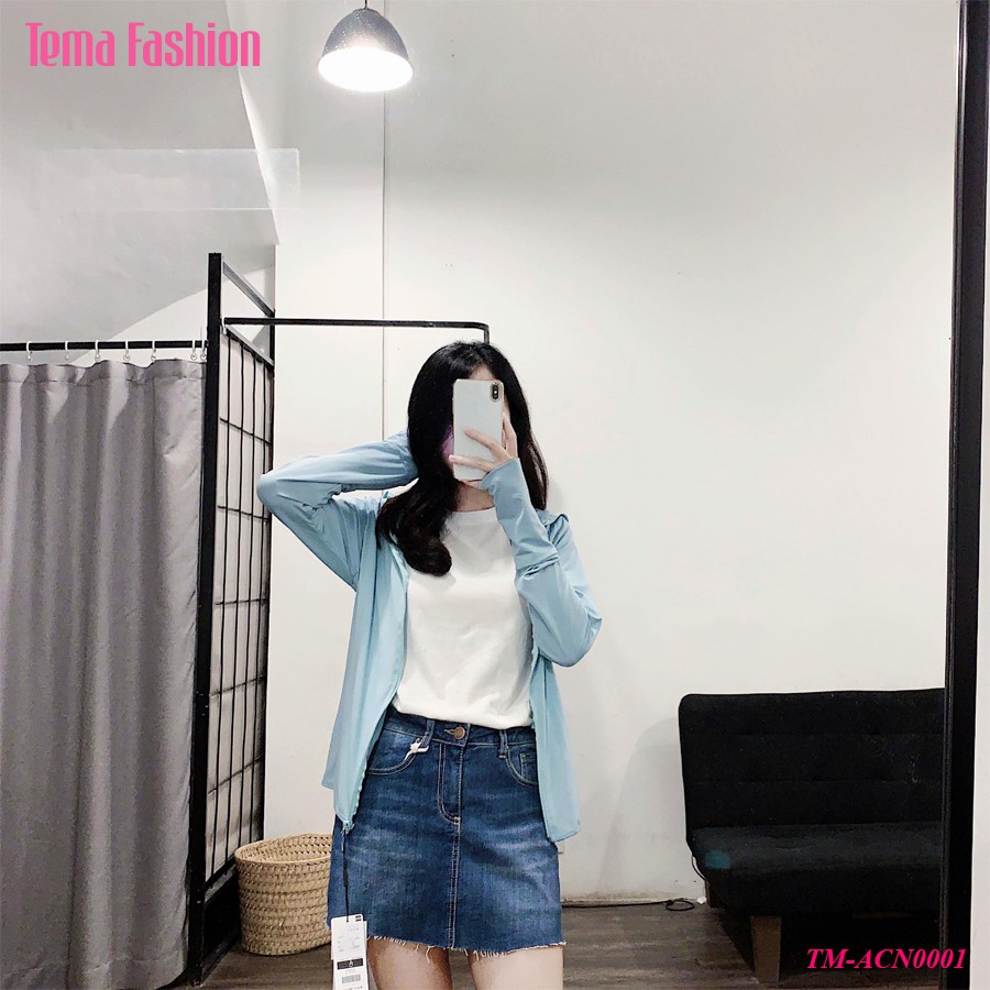 Áo chống nắng nữ TEMA dáng ngắn hàng GU cao cấp thông hơi thoáng khí siêu mát | BigBuy360 - bigbuy360.vn