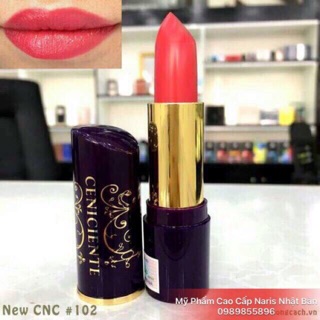 Son lì mịn môi màu Hồng Cánh Sen Naris CNC New #102