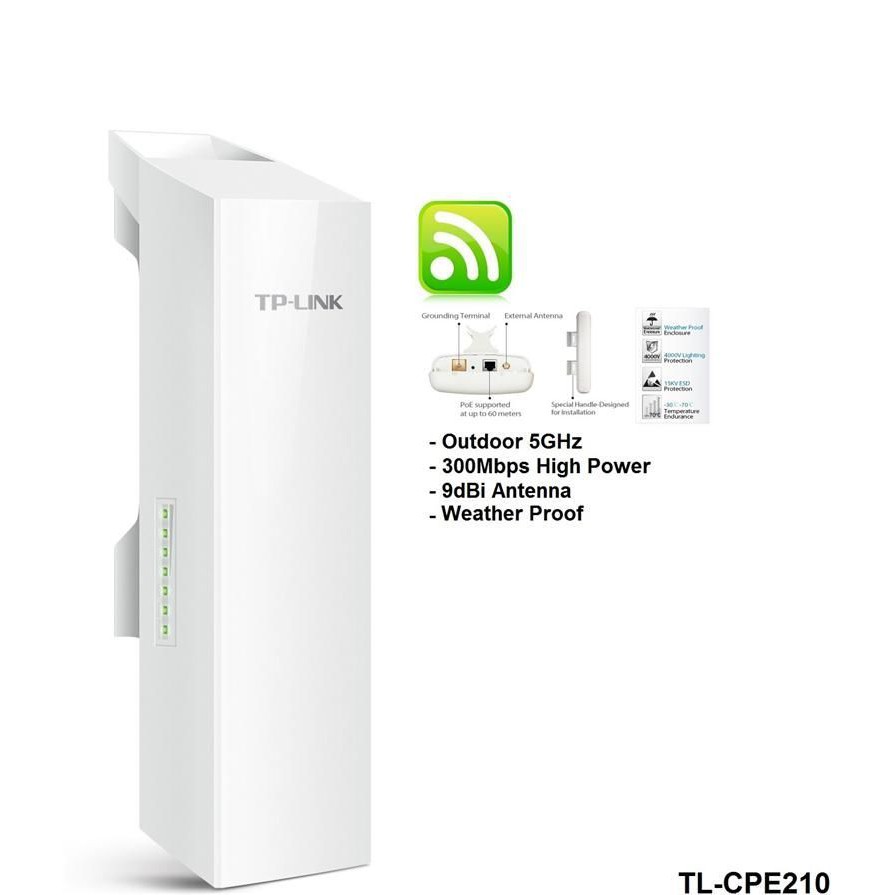 Bộ thu phát Không Dây Ngoài Trời TP-Link CPE210 (Trắng 1 chiếc ) | BigBuy360 - bigbuy360.vn