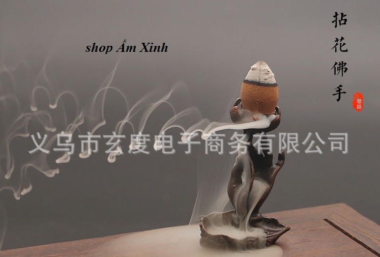 Thác Khói Phật thủ bằng đồng nguyên chất
