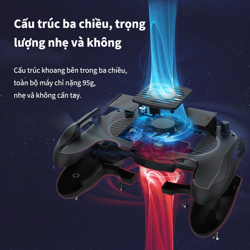 Bộ tản nhiệt điện thoại di động BASIKE SRE07 tay cầm chơi game loại tản nhiệt không ồn ào