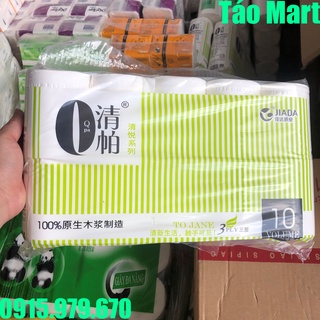 Bịch 10 cuộn giấy vệ sinh không lõi hàng nội địa Trung Quốc