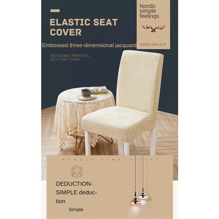 Vỏ bọc ghế ngồi bàn ăn chất liệu polyester co giãn chống thấm nước in họa tiết dễ thương