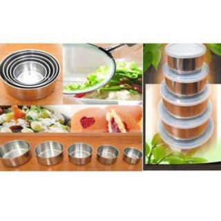 Bộ 5 bát inox - Bộ 5 bát inox - 5inox - bộ bát set 5 inox