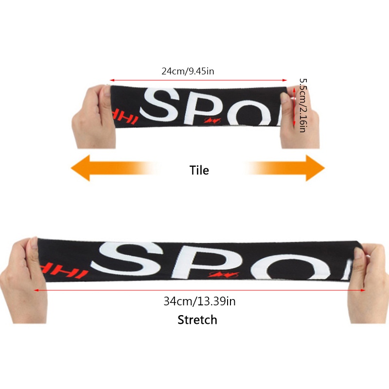 Băng Đô Unisex Co Giãn Thoáng Khí Chống Trượt Hỗ Trợ Luyện Tập Thể Thao / Chạy Bộ / Yoga