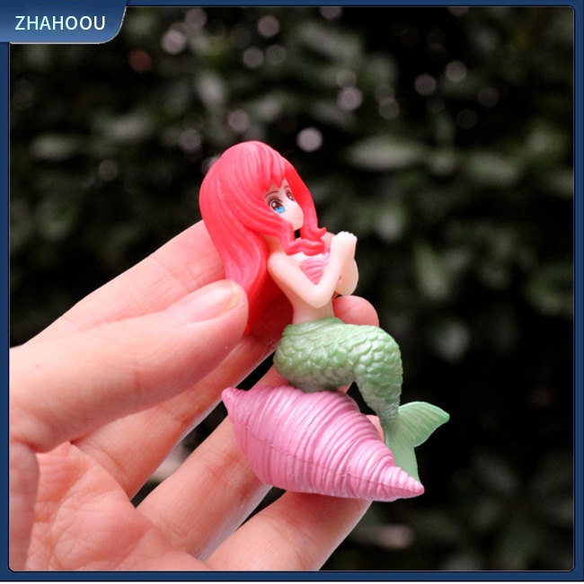 ☃Nhà☃ Set 4 Đồ trang trí Búp Bê Nàng Tiên Cá Trang Trí Bể Cá