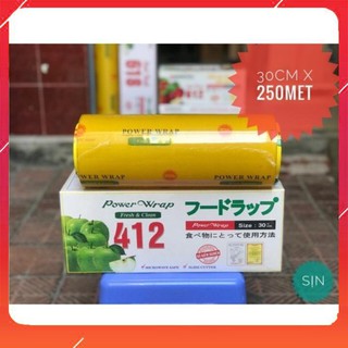 [Bán Giá Sỉ] Màng bọc 412 - Màng Bọc Thực phẩm Power Wrap- màng bọc nhập khẩu Malayxia - Màng Bọc Thức Ăn