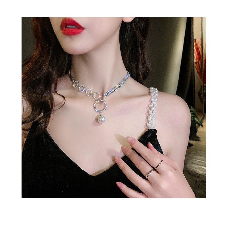 VÒNG CỔ CHOKER ĐÍNH ĐÁ CÁC MẪU