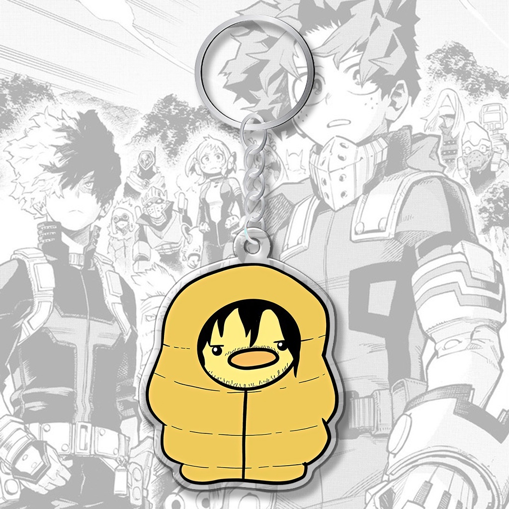 Móc khóa anime Thegioipuzzle My Hero Academia Shoto Deku Bakugo vịt vàng meme phụ kiện túi xách ba la lô