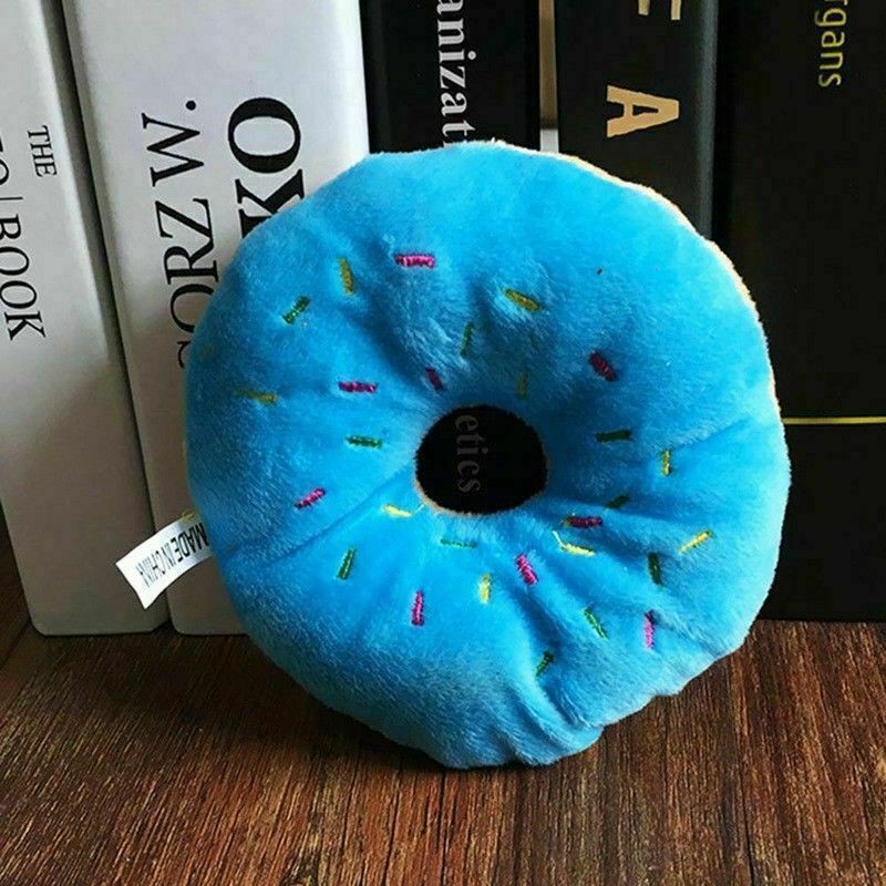 Mềm Bánh Donut Nhồi Bông Phát Ra Tiếng Kêu Cho Thú Cưng