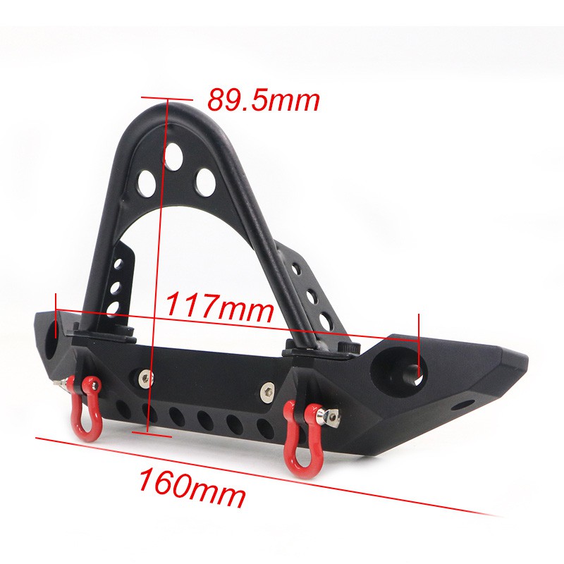 RC AXIAL Bộ Cản Trước Và Sau Có Đèn Led Cho Xe Điều Khiển Từ Xa Trx-4 1: 10 Scx10 Jeep &amp; Scx10 Ii 90046 90047 Trx4