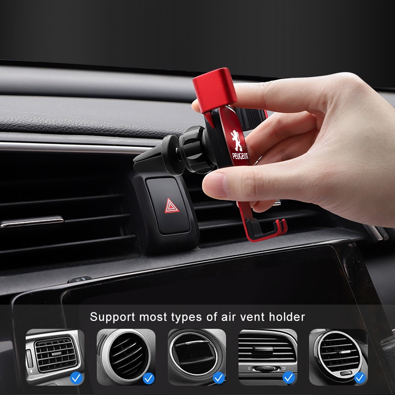 Giá đỡ điện thoại gắn lỗ thông gió xe hơi Peugeot 207 407 406 307 | BigBuy360 - bigbuy360.vn