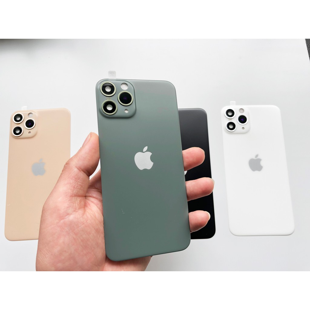 Combo Ốp Lưng, Tấm dán lưng độ iphone X/XS lên iphone 12 bo viền chống shock cao cấp