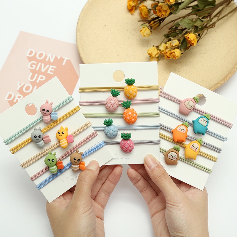 Dây buộc tóc, thun cột tóc hoạt hình ngộ nghĩnh dễ thương cho bé gái Dương Kids