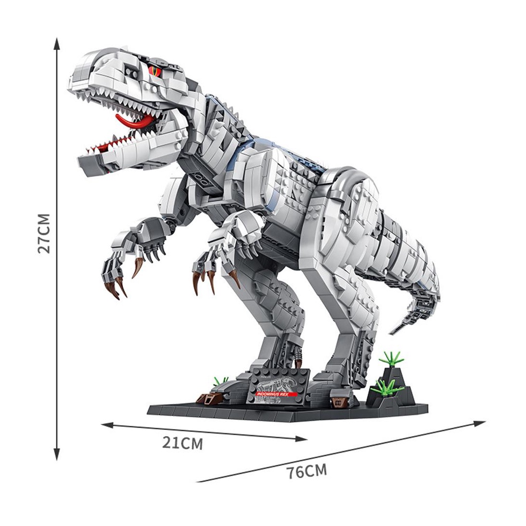 Đồ Chơi Lắp Ráp Xếp Hình Khủng Long Bạo Chúa Forest Tyrannosaurus Rex Panlos No.11001 / 611002 Với 1813 PCS