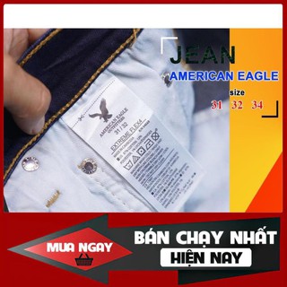 Quần Jeans nam American Eagle ống đứng, dáng suông, co giãn nhẹ. Hàng xịn Made in Cambodia