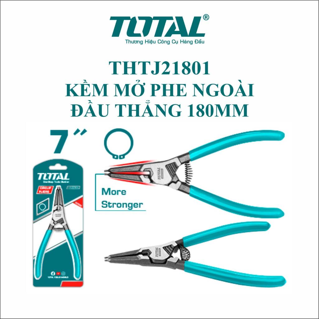 Kìm mở phe ngoài đầu thằng cong (mũi toi cứng) TOTAL THTJ21801 THTJ21802