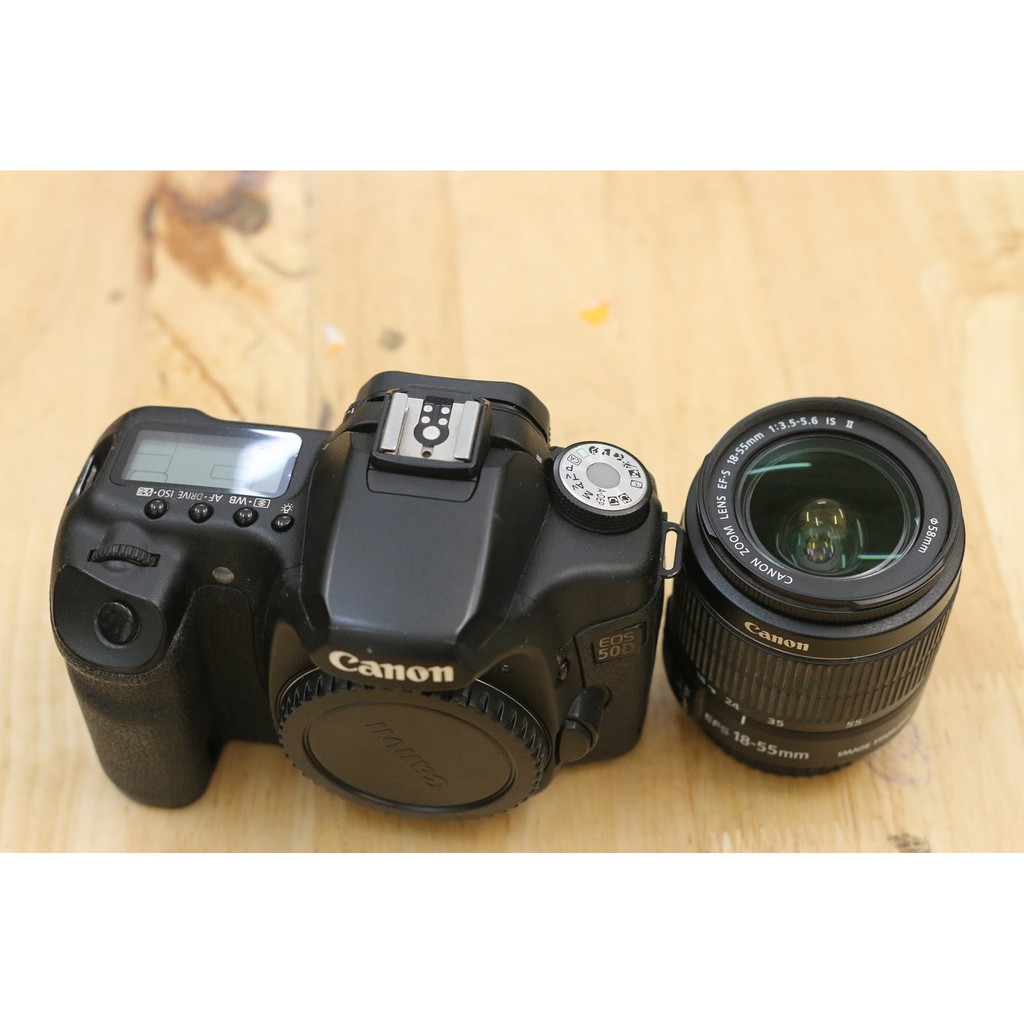Máy ảnh Canon 50D kèm lens 18-55 IS II