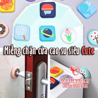Miếng chặn cửa chống va đập cao su silicon dán tường
