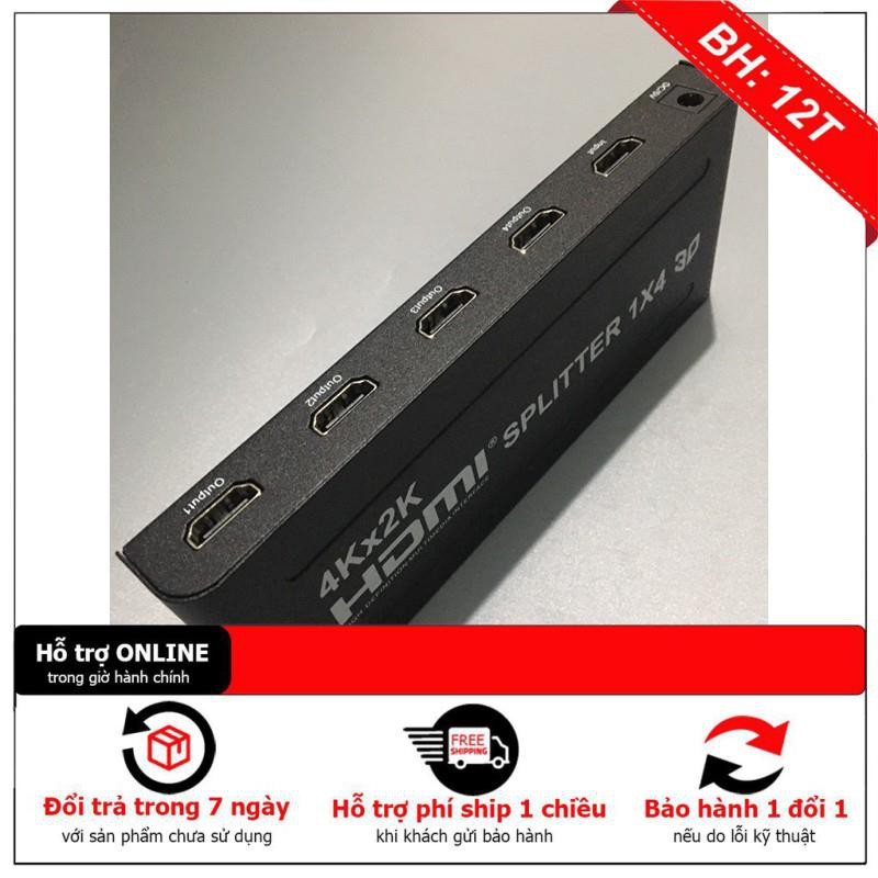 [BH12TH] bộ chuyển đổi 1 ra 4 cổng hdmi