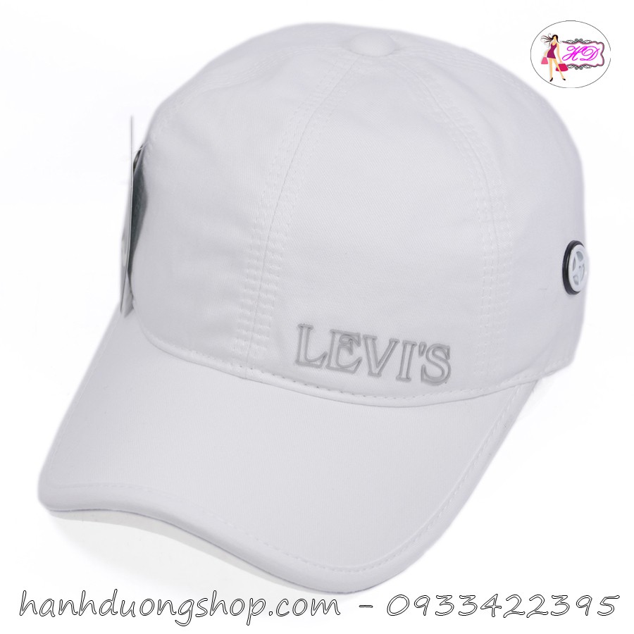 [ Hình thật ] Mũ lưỡi trai nón kết nam L.E.V.I.S sò to cao cấp chất liệu vải thoáng mát mẫu mã thời trang phù hợp cả nam