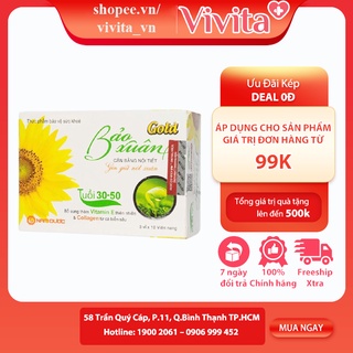 CHÍNH HÃNG_Bảo Xuân Gold (Hộp 30 Viên)_CAM KẾT HOÀN TIỀN 200% NẾU PHÁT HIỆN HÀNG GIẢ