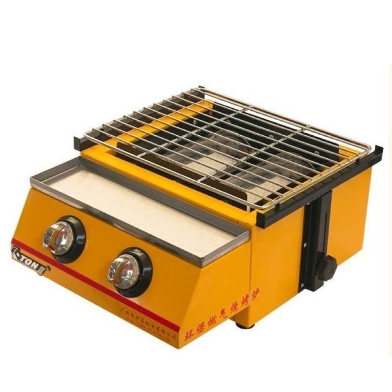 Bếp nướng 2 đầu đốt bằng gá ET-K111