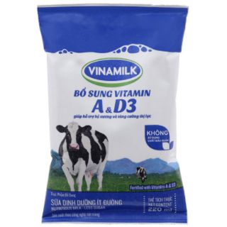 Sữa tiệt trùng Vinamilk bịch 220ml